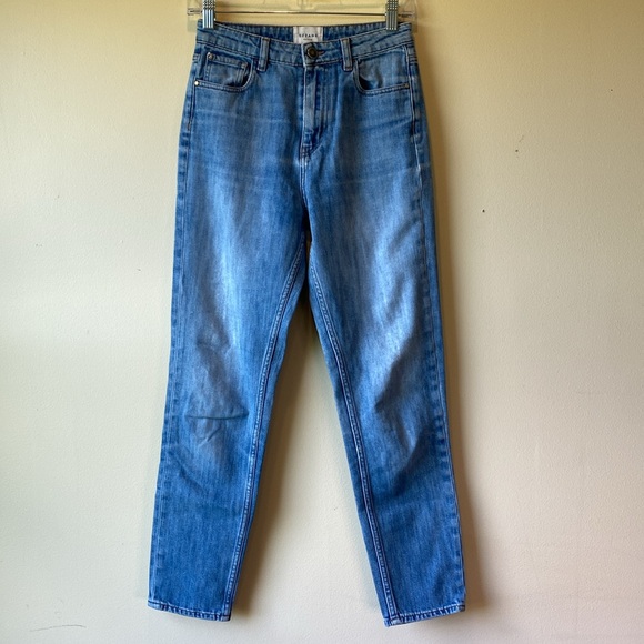 SÉZANE Light Wash Denim High Rise Skinny Jeans Zipper Fly Size 24 - Picture 6 of 12